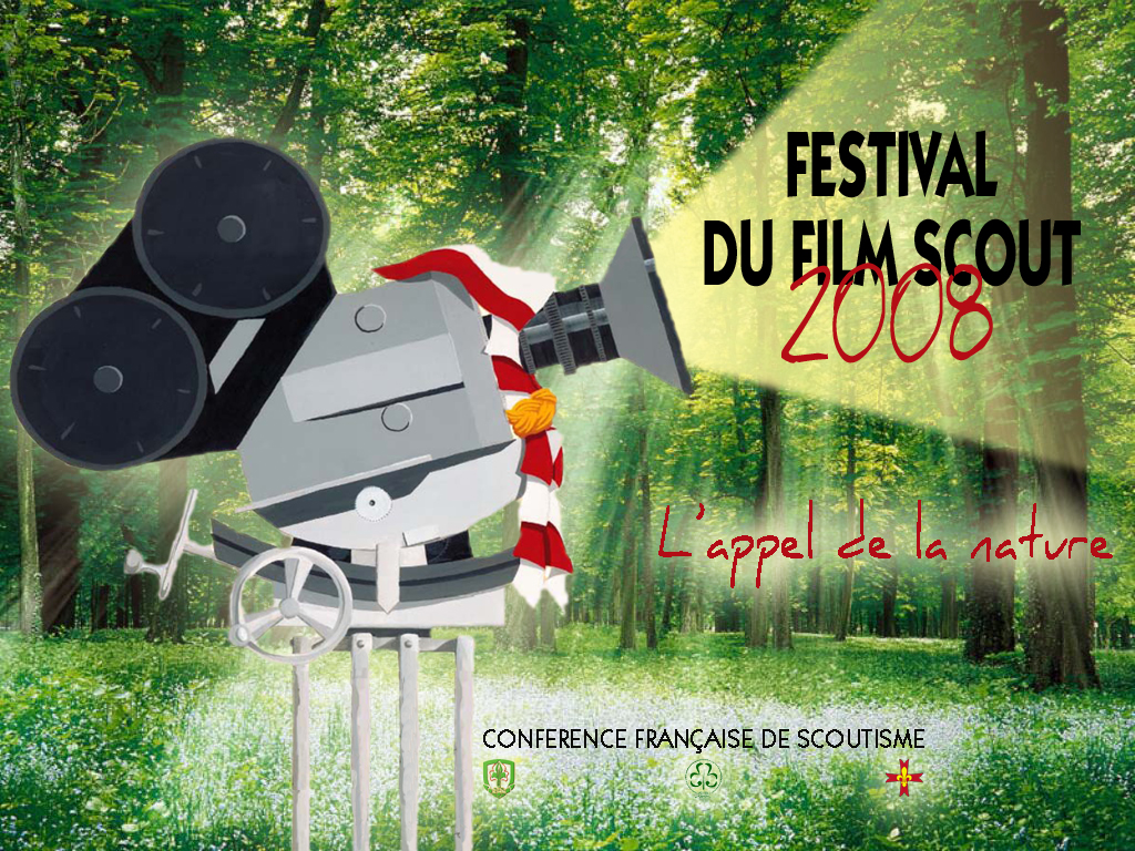 Affiche du 3ème Festival du Film Scout en 2008